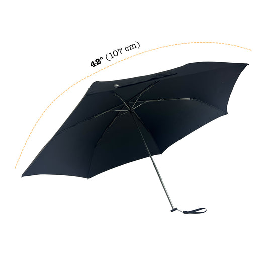 Umbear 黑色手動42寸超輕碳纖維傘骨防風超潑水縮骨遮雨傘傘骨