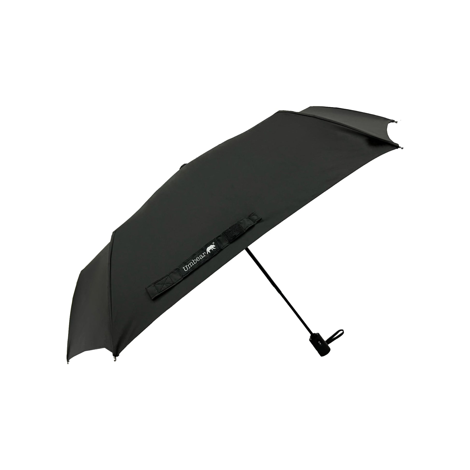 Umbear 黑色自動42吋防風超潑水短雨傘縮骨遮