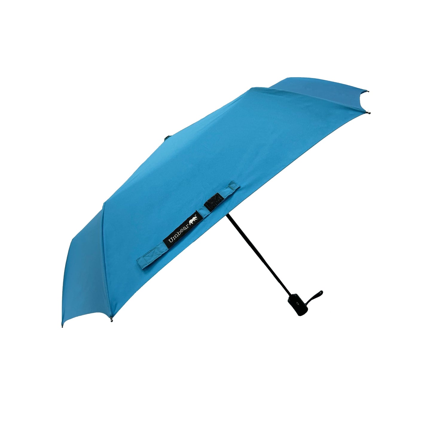 Umbear 淺藍色自動42吋防風超潑水短雨傘縮骨遮