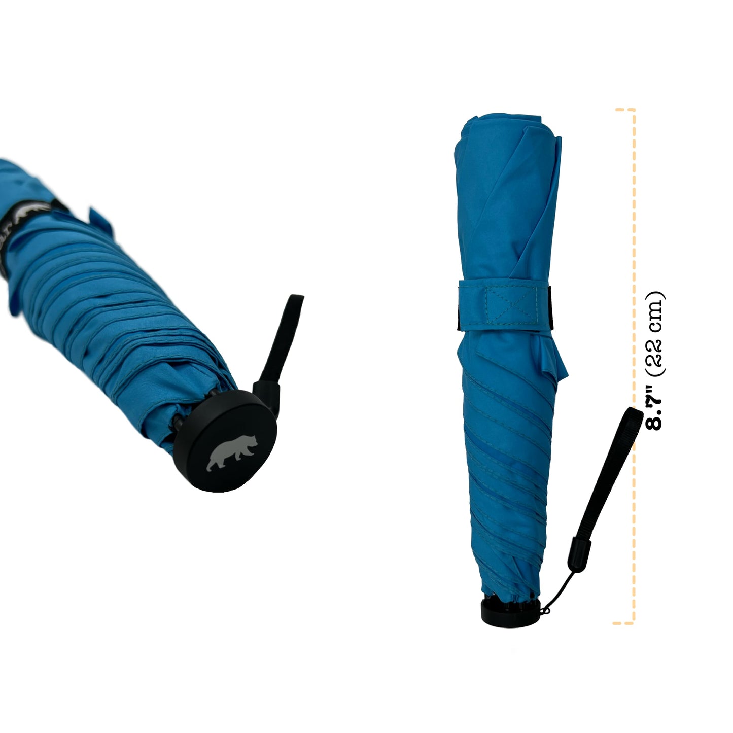 Manual 42-inch Ultra Lightweight Carbon Fiber Ribs Windproof Repellent Umbrella