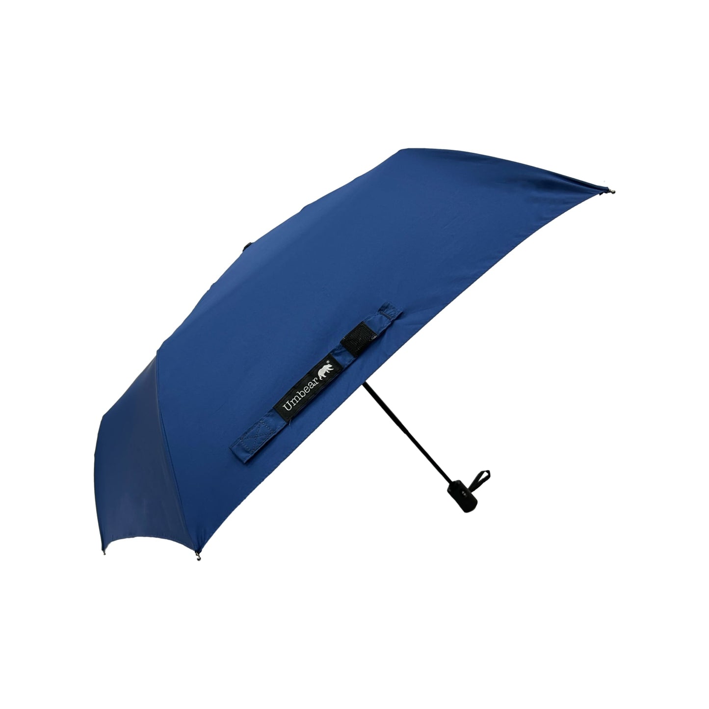Umbear 藍色自動42吋防風超潑水短雨傘縮骨遮