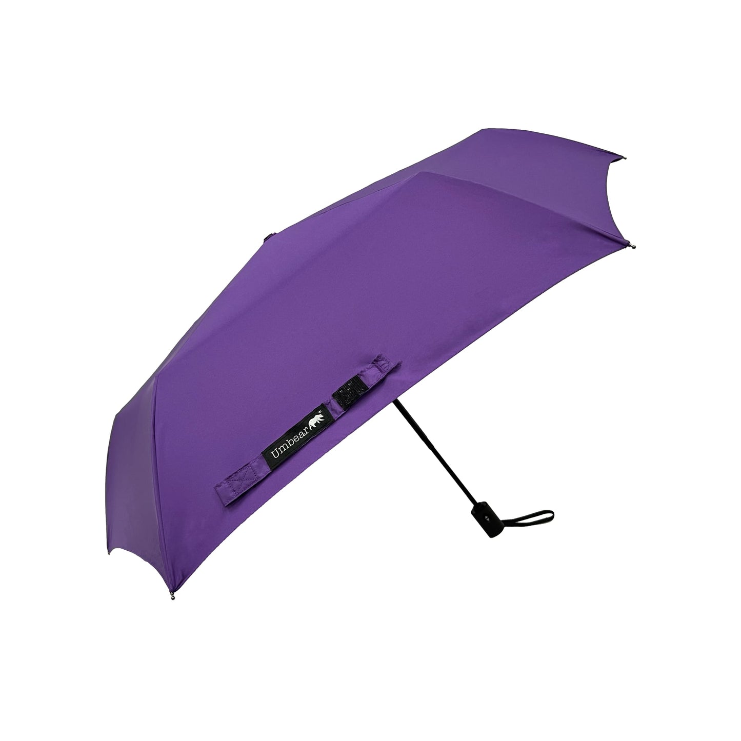 Umbear 紫色自動42吋防風超潑水短雨傘縮骨遮