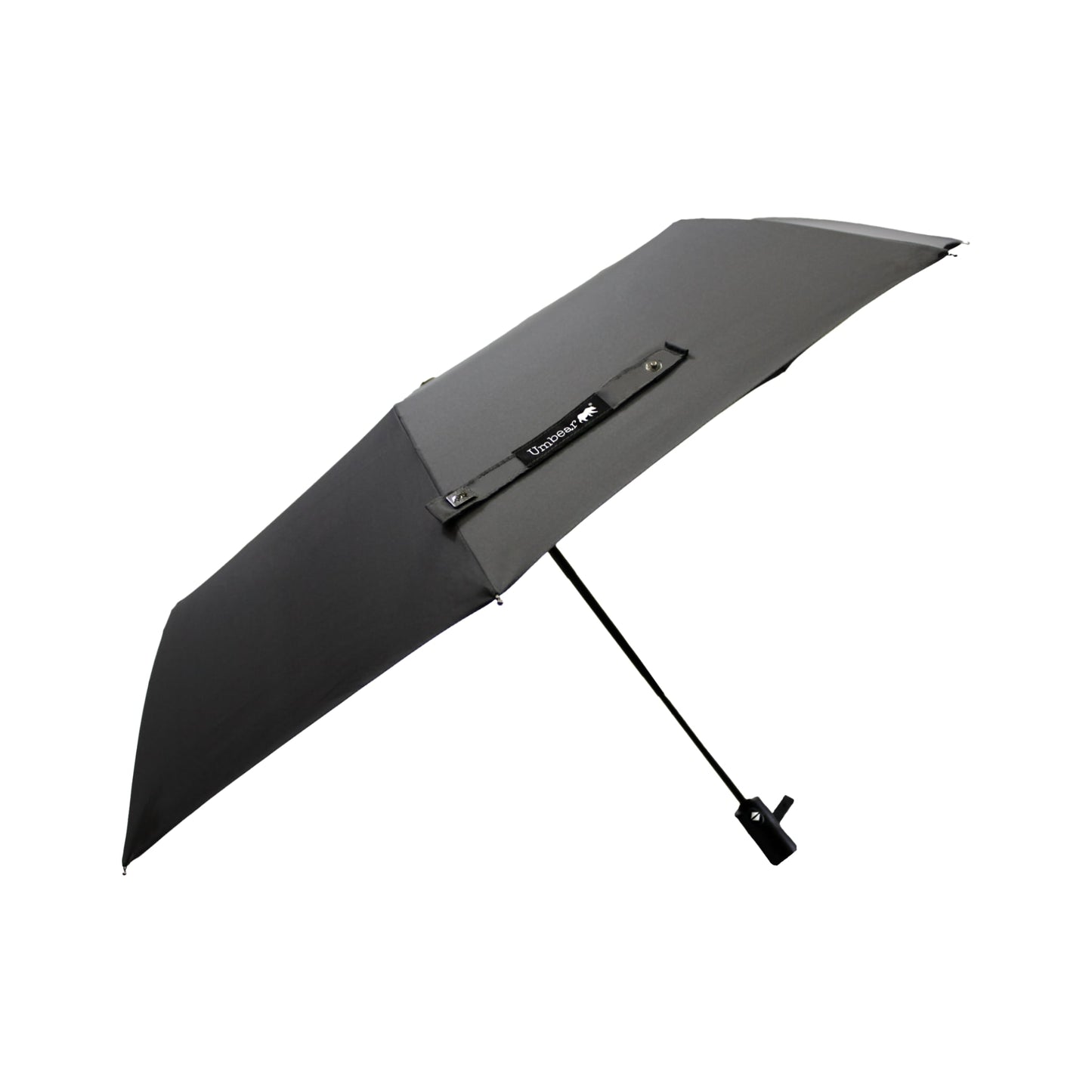 Umbear 灰色自動46吋安全式開收防風超潑水短雨傘縮骨遮