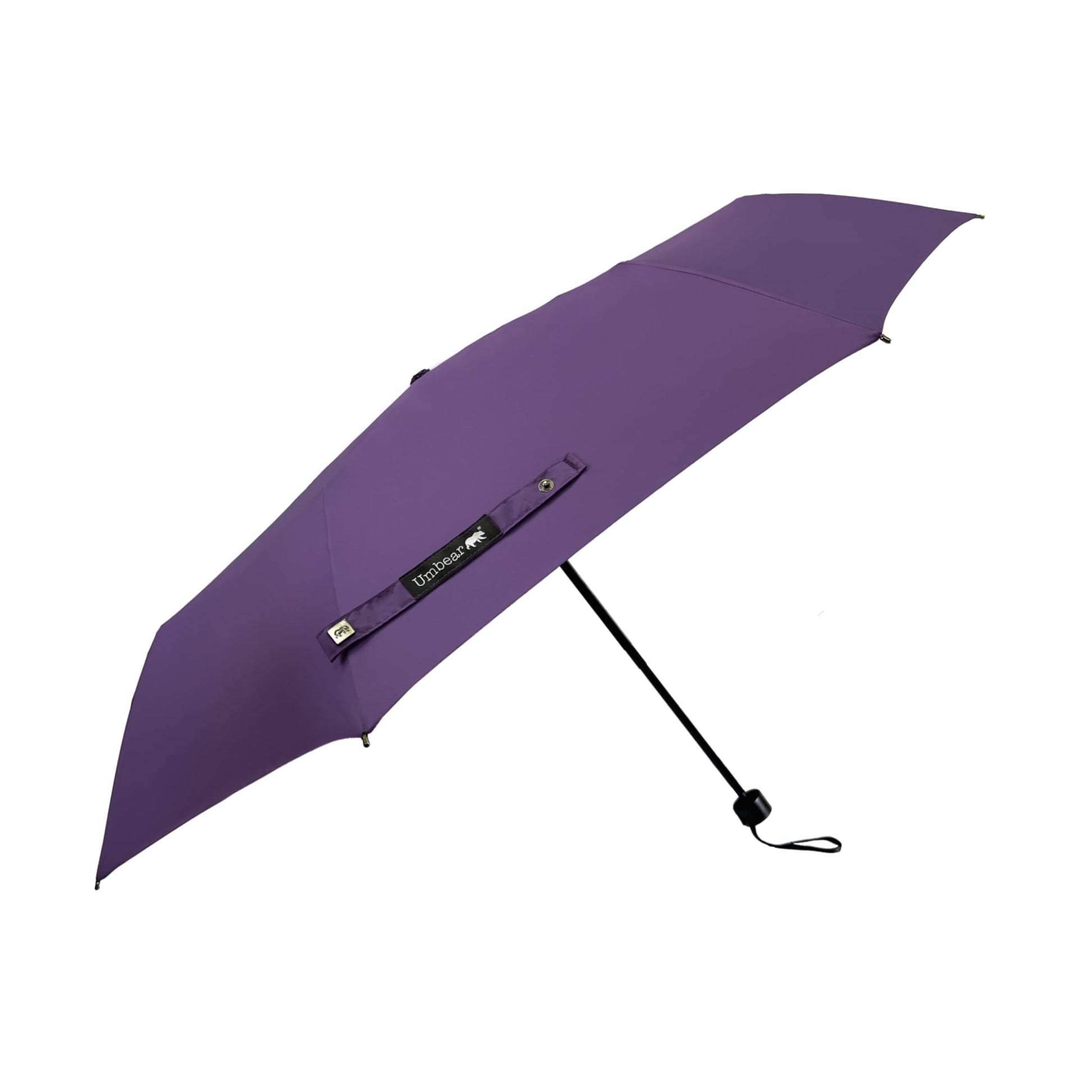 Umbear 紫色手開51吋防風超潑水短雨傘縮骨遮
